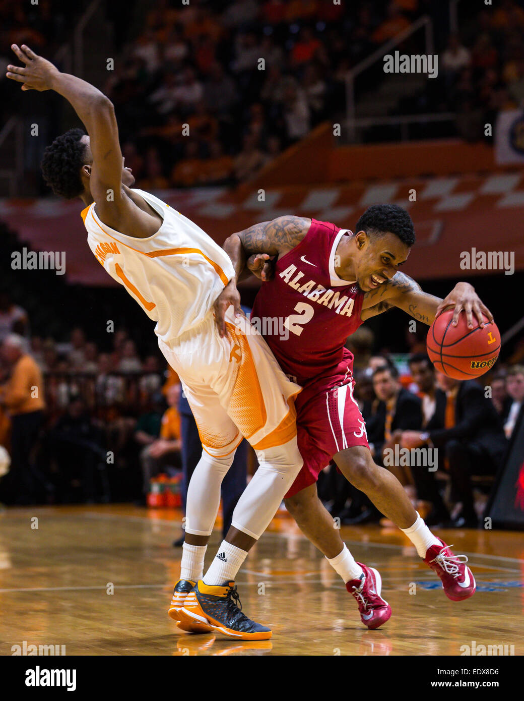 January 10, 2015: Ricky Tarrant #2 of the Alabama Crimson Tide is ...