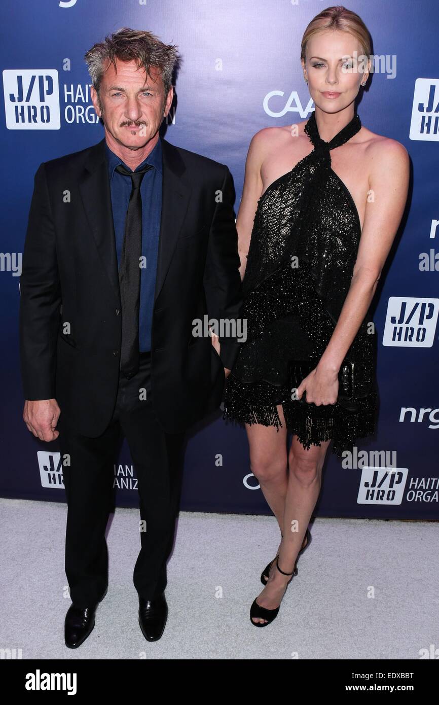 Beverly Hills, CA. 10th Jan, 2015. Sean Penn, Charlize Theron at