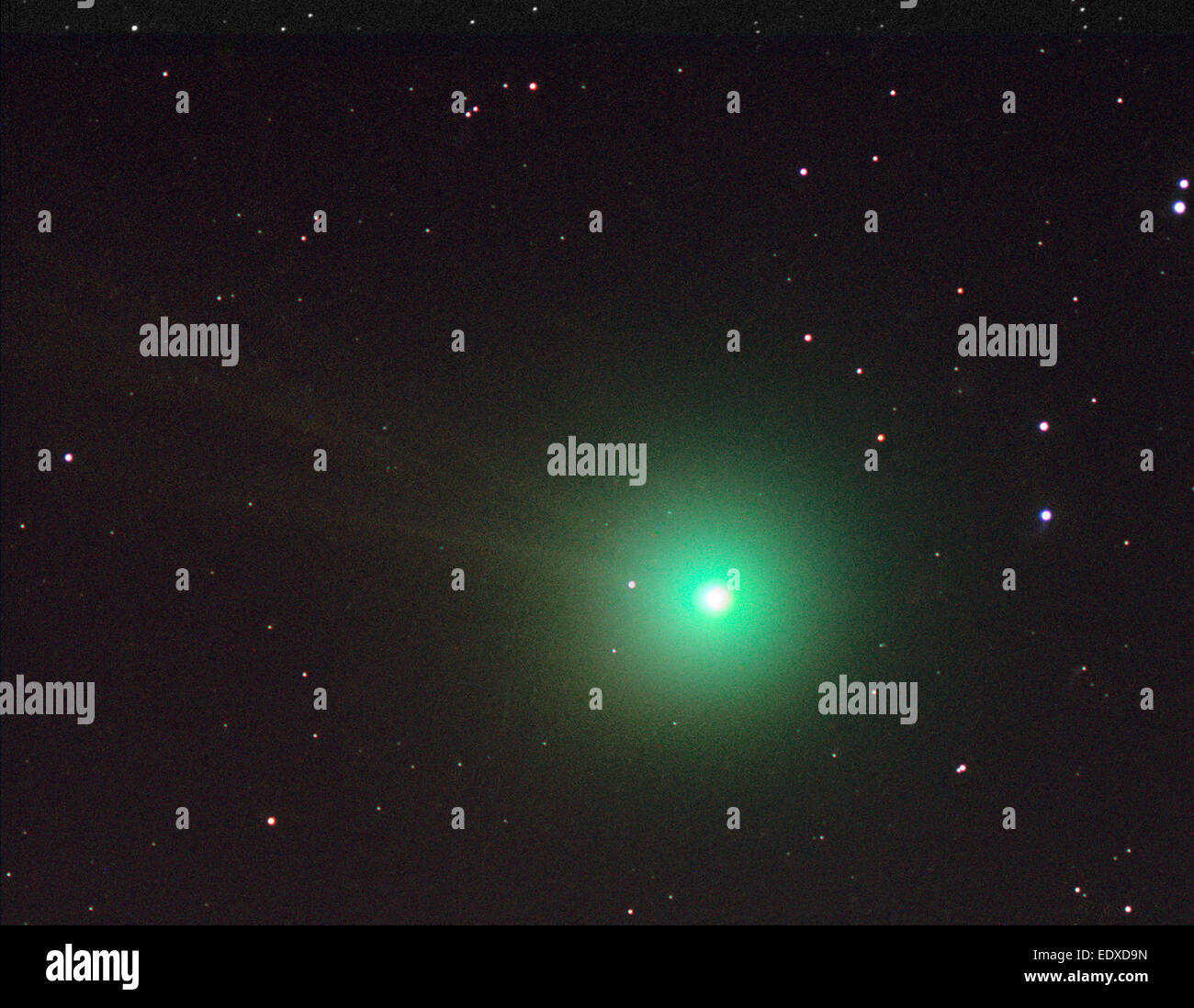 10th January, 2015. Comet Lovejoy, 2014 Q2, photographed on 10 January 2015 from Flackwell Heath, Bucks, using an 80 mm refractor and CCD camera. Credit Robin Scagell/Galaxy Stock Photo