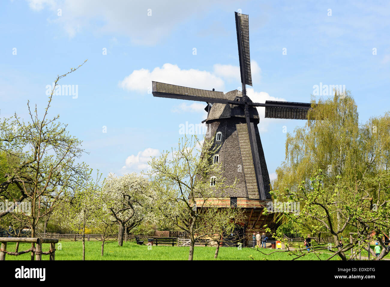 BRITZ, BERLIN/ GERMANY May 01 2013: People visiting historical farm ...
