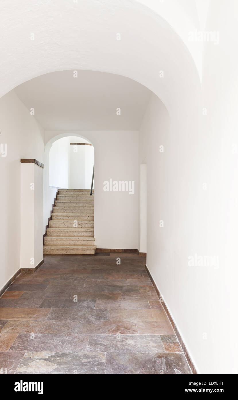 interior rustic house, passage view Stock Photo Alamy