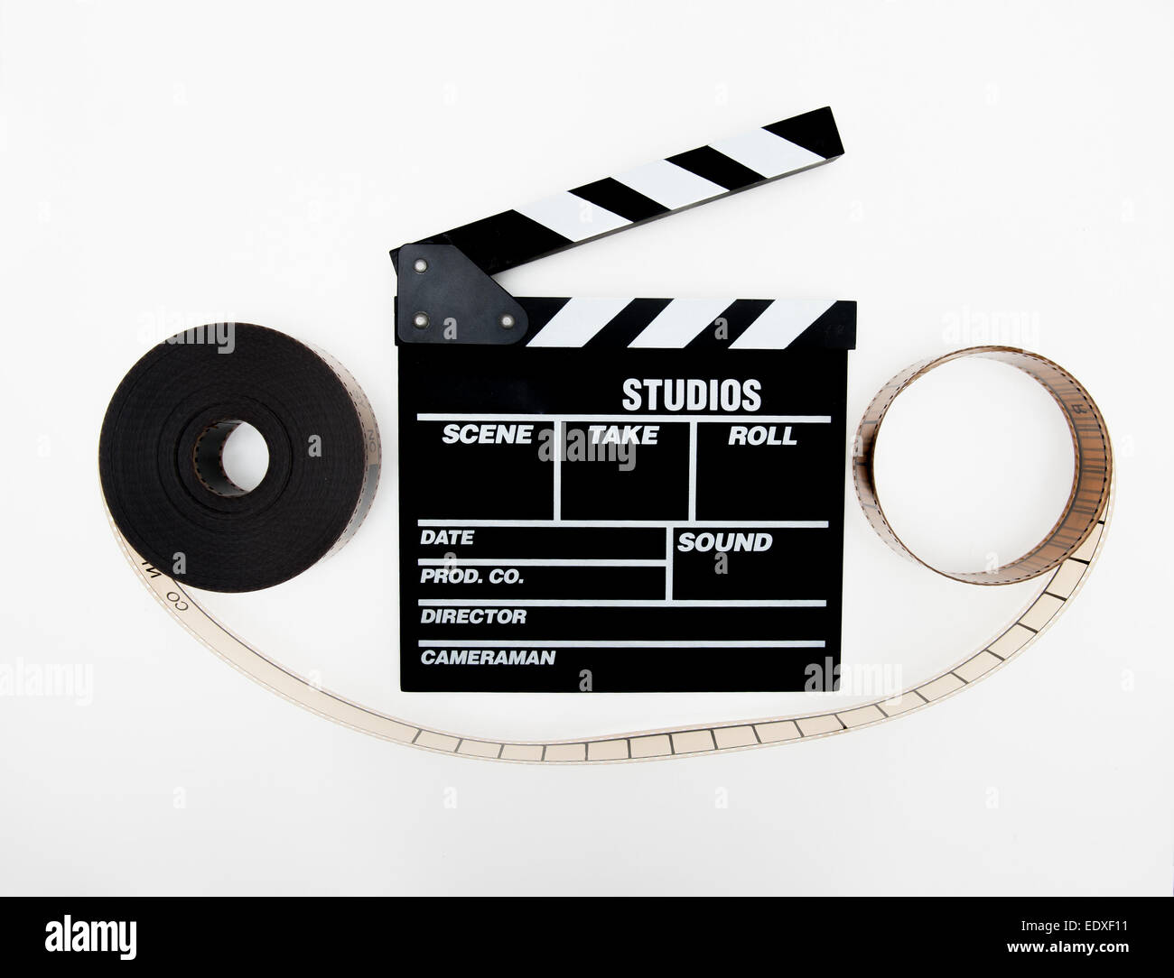 35mm Cinema Big Reel with Film and Movie Clapperboard Stock Photo - Image  of reel, clapper: 58356682
