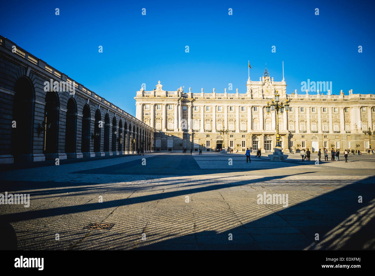 Royal Palace of Madrid, located in the area of the Habsburgs, classical