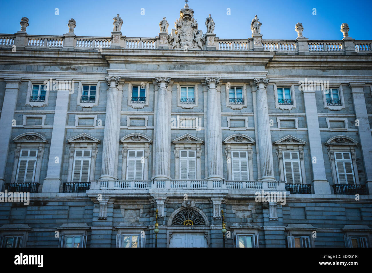 Touristic, Royal Palace of Madrid, located in the area of the Habsburgs