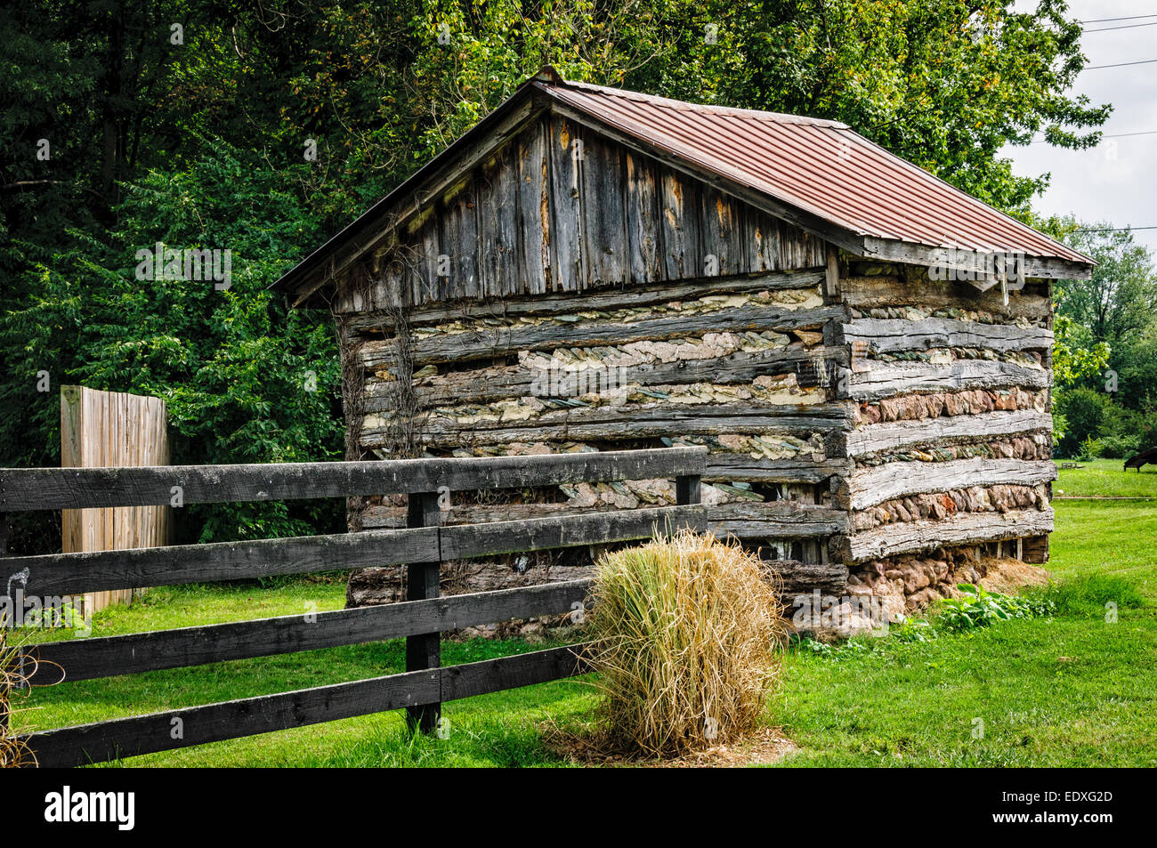 Log Cabin Chapel, Beallsville, Maryland Stock Photo Alamy