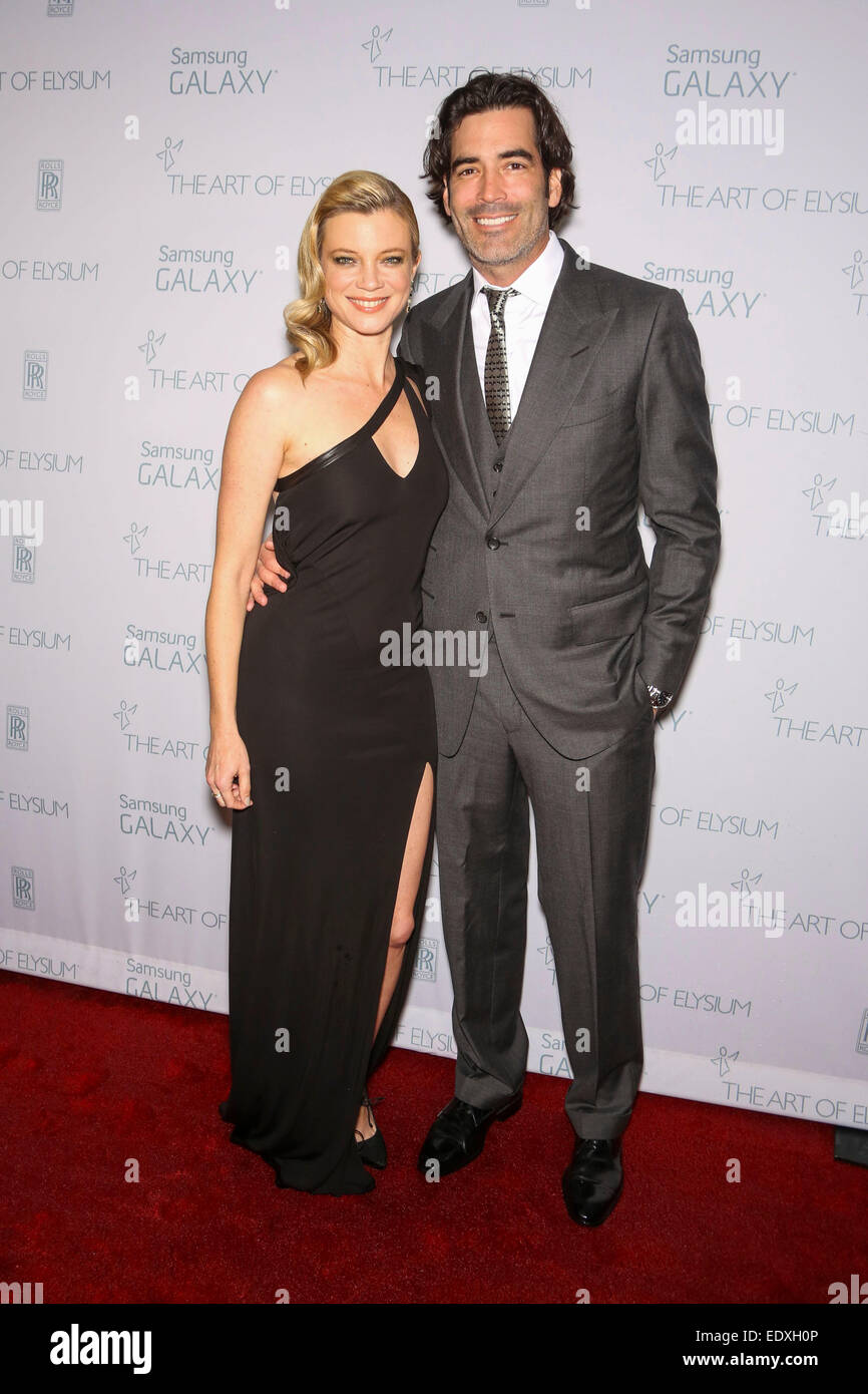 Amy Smart and Carter Oosterhouse The Art of Elysiums Eight Haeven Gala