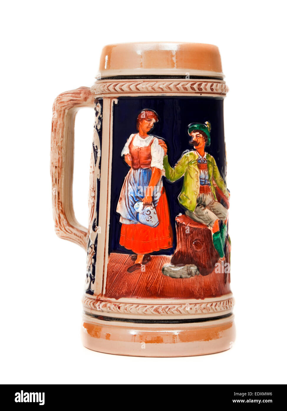 Vintage German ceramic Stein / tankard Stock Photo