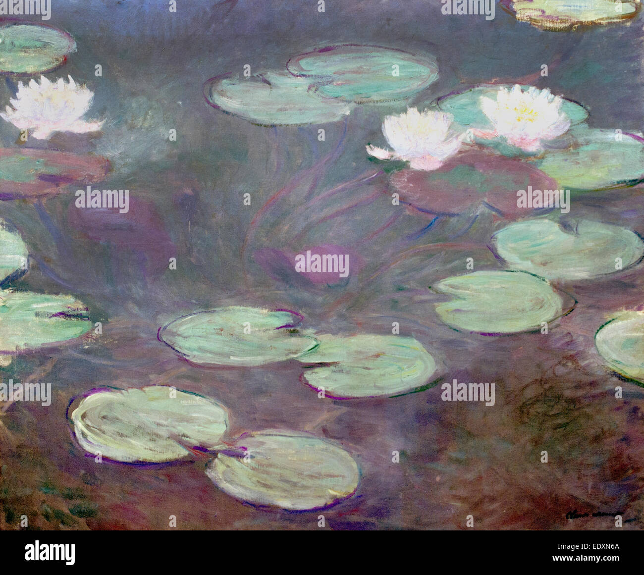 Waterlilies 1897 Claude Monet 1840 – 1926 France French Stock Photo