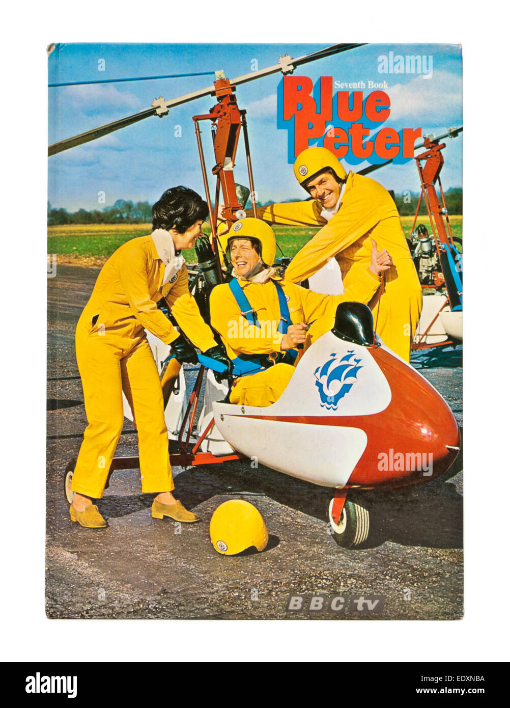 The 7th BBC 'Blue Peter' book from 1971. Blue Peter is a popular British BBC children's television series that started in 1958 Stock Photo