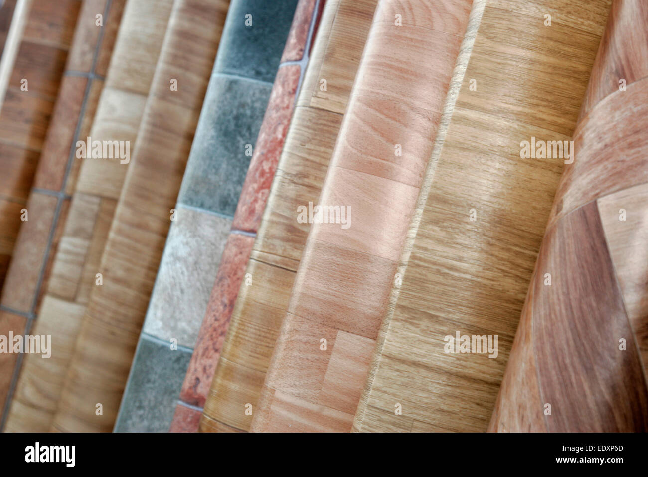 Rolls Of Lino Vinyl Floor Covering Stock Photo 77420181 Alamy