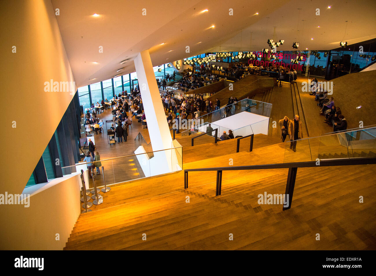 interior of eye museum in amsterdam holland Stock Photo