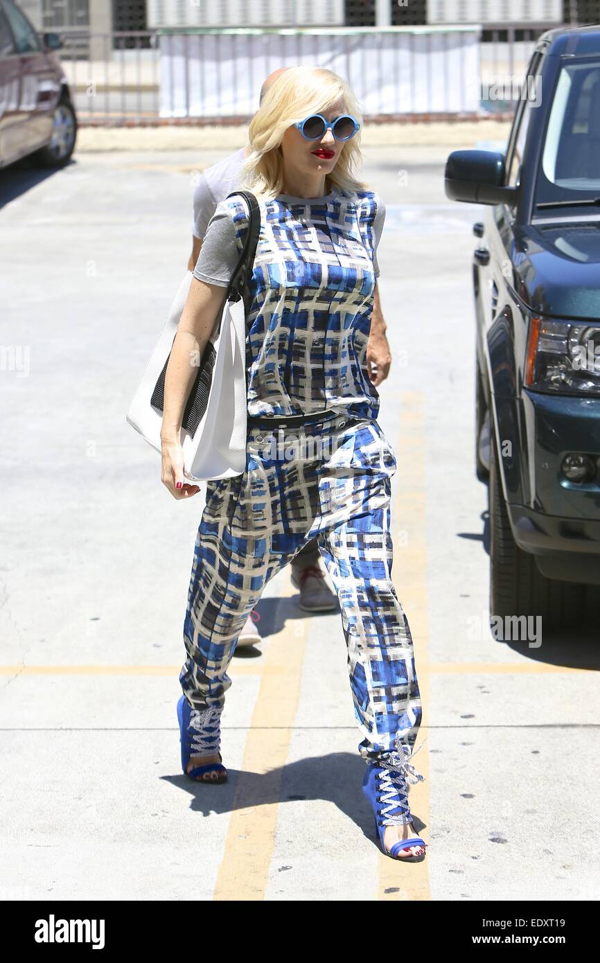 Gwen Stefani arriving at an acupuncture appointment Featuring: Gwen