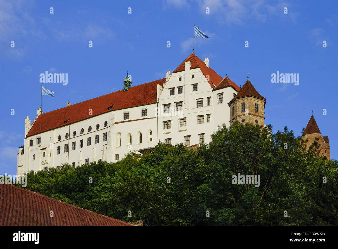 Burg Trausnitz, Landshut, Niederbayern, Bayern, Deutschland, Europa, Castle, Lower Bavaria, Bavaria, Germany, Europe, Castles, F Stock Photo