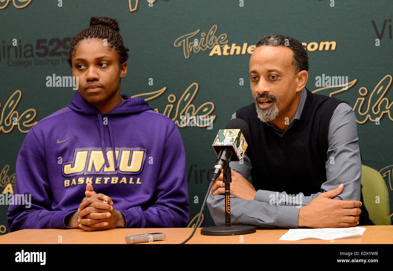 Williamsburg, VA, USA. 11th Jan, 2015. 20150111 James Madison center