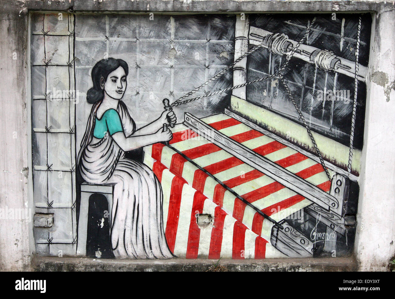 Wall paint . Dhaka 2015 Stock Photo Alamy