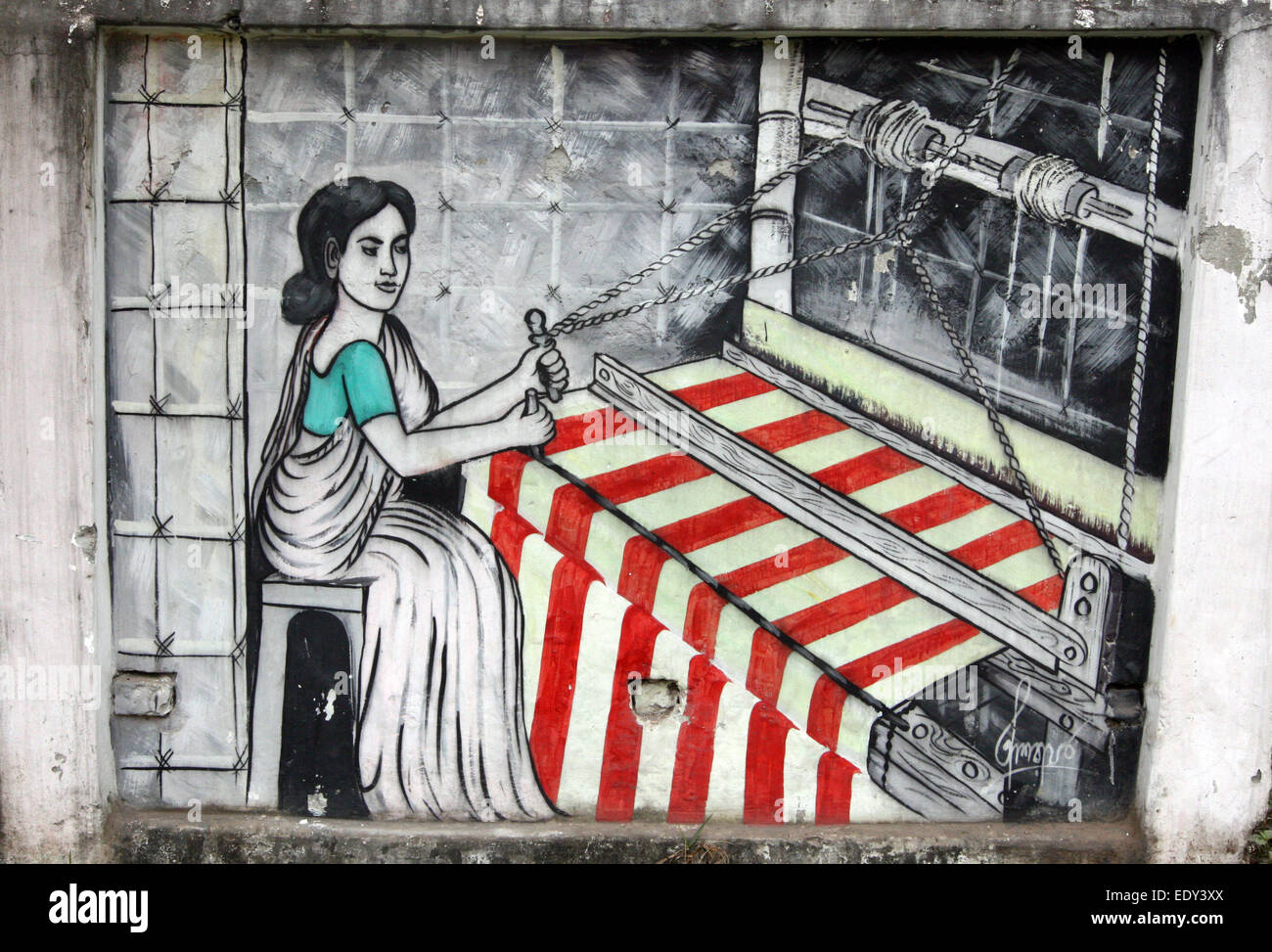 Wall paint . Dhaka 2015 Stock Photo Alamy