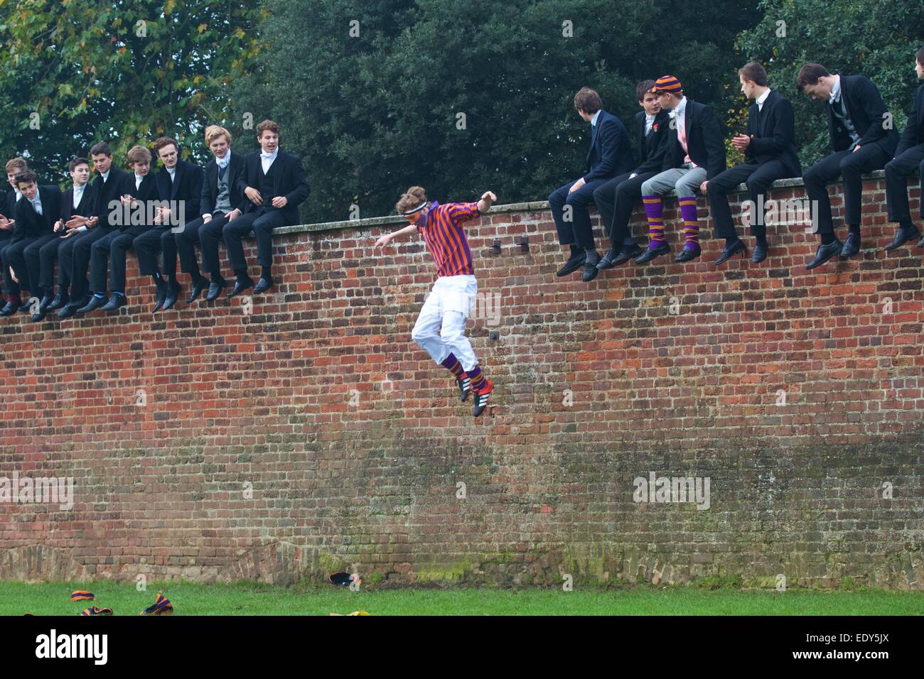 Eton College Wall Game Stock Photo - Alamy