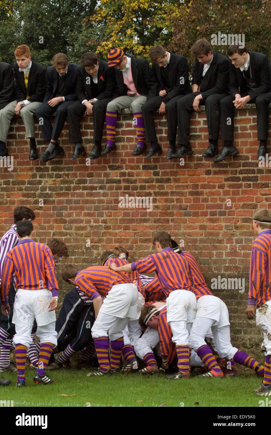 Eton College Wall Game Stock Photo - Alamy