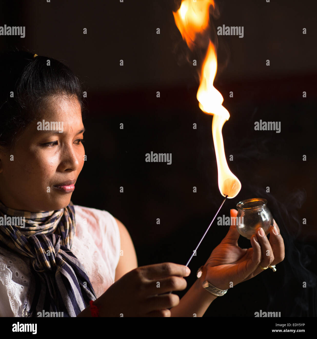 Khmer traditional healing Stock Photo