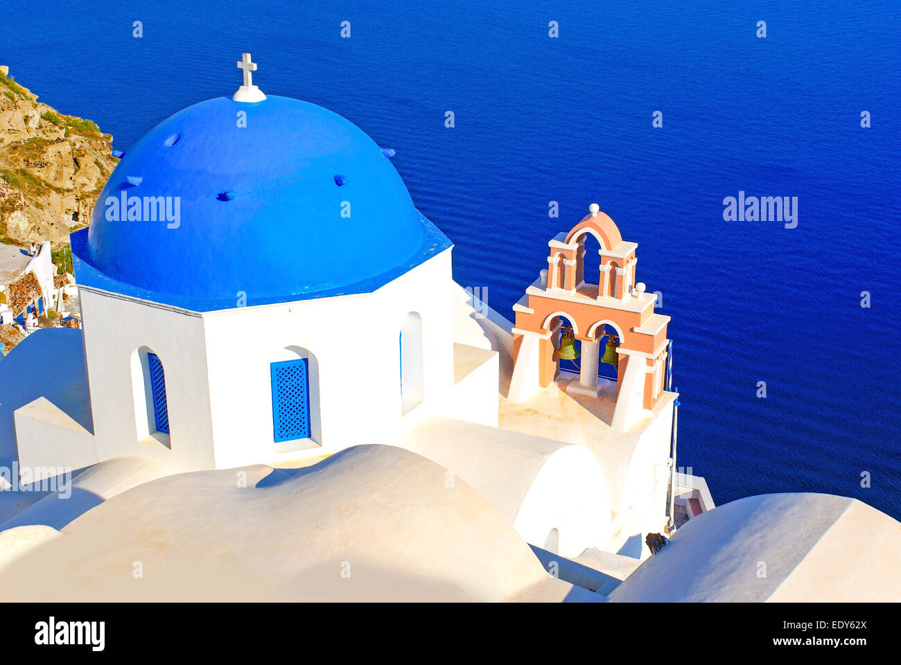 Traditional architecture on Santorini island, Greece Stock Photo - Alamy