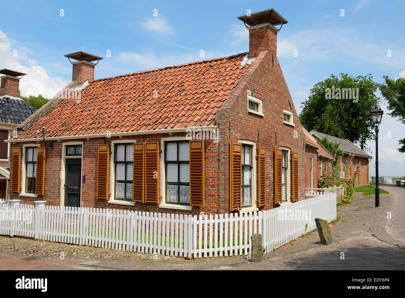 Traditional Dutch village house, Zuiderzee open air museum, Lake Ijssel, Enkhuizen, North Holland, Netherlands, Europe Stock Photo