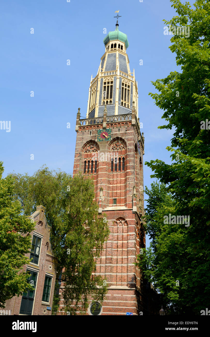 Tower of Zuiderkerk (church), Torenstraat, Enkhuizen, North Holland, Netherlands, Europe Stock Photo