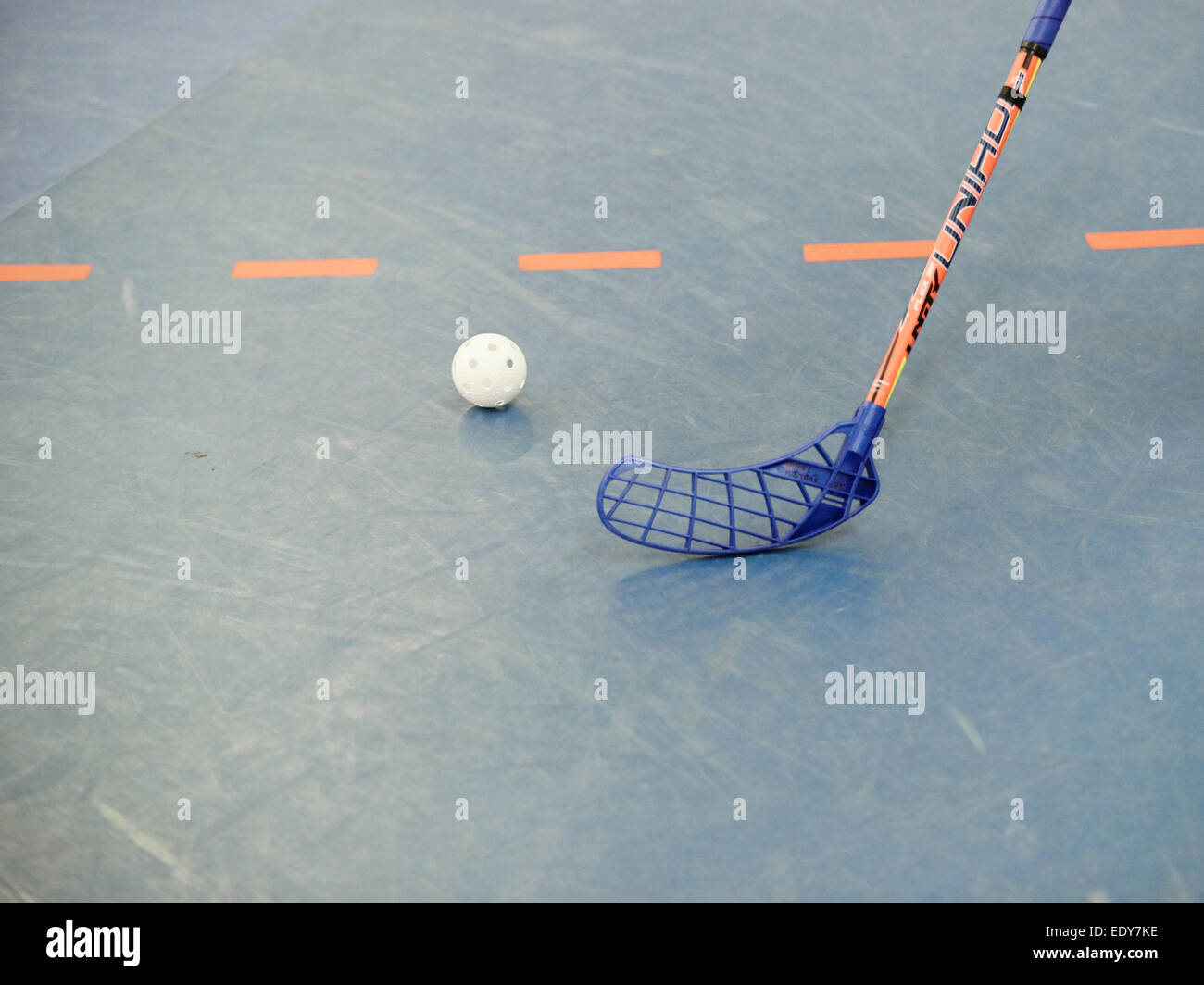 Children Boys Schoolchildren Playing Floorball Floor Hockey