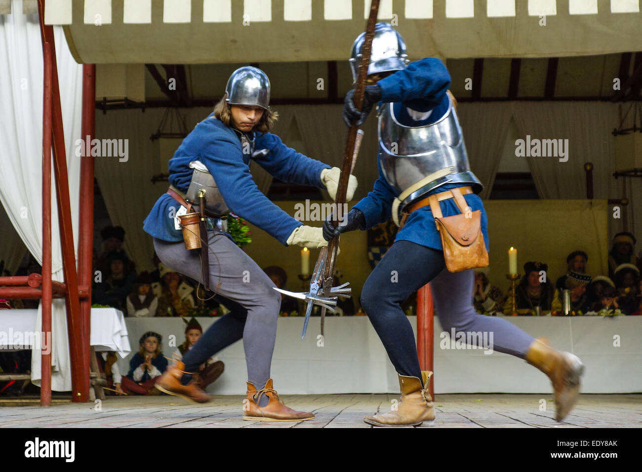 Mittelalterliche Spiele während der Landshuter Hochzeit in Landshut