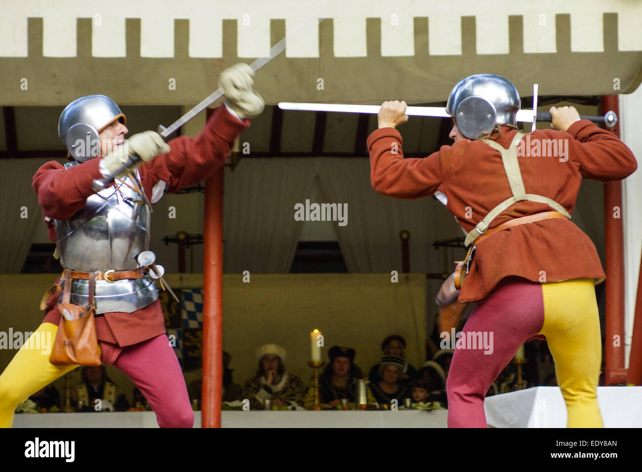 Mittelalterliche Spiele während der Landshuter Hochzeit in Landshut