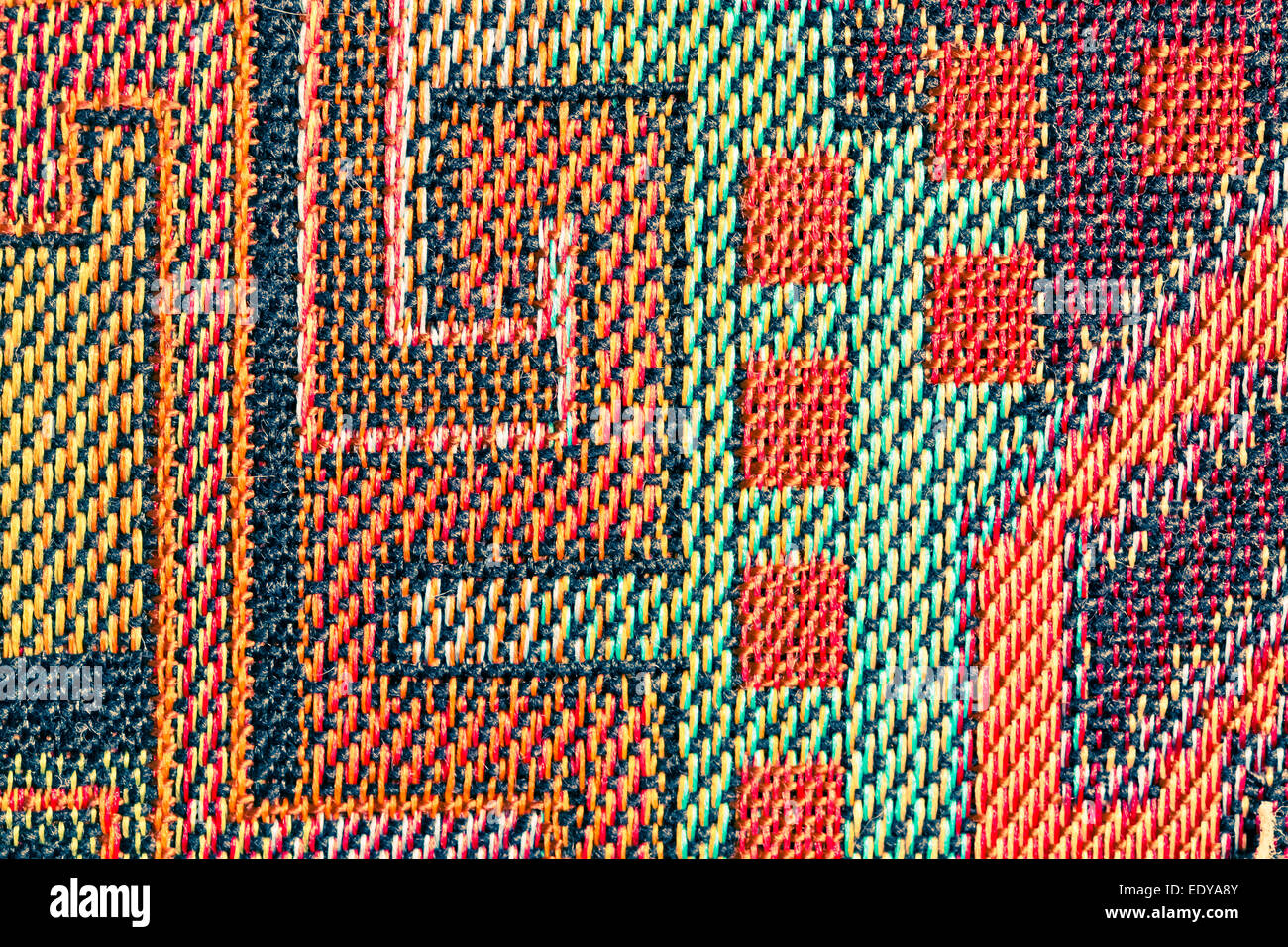 Detailed pattern on a piece of cloth Stock Photo