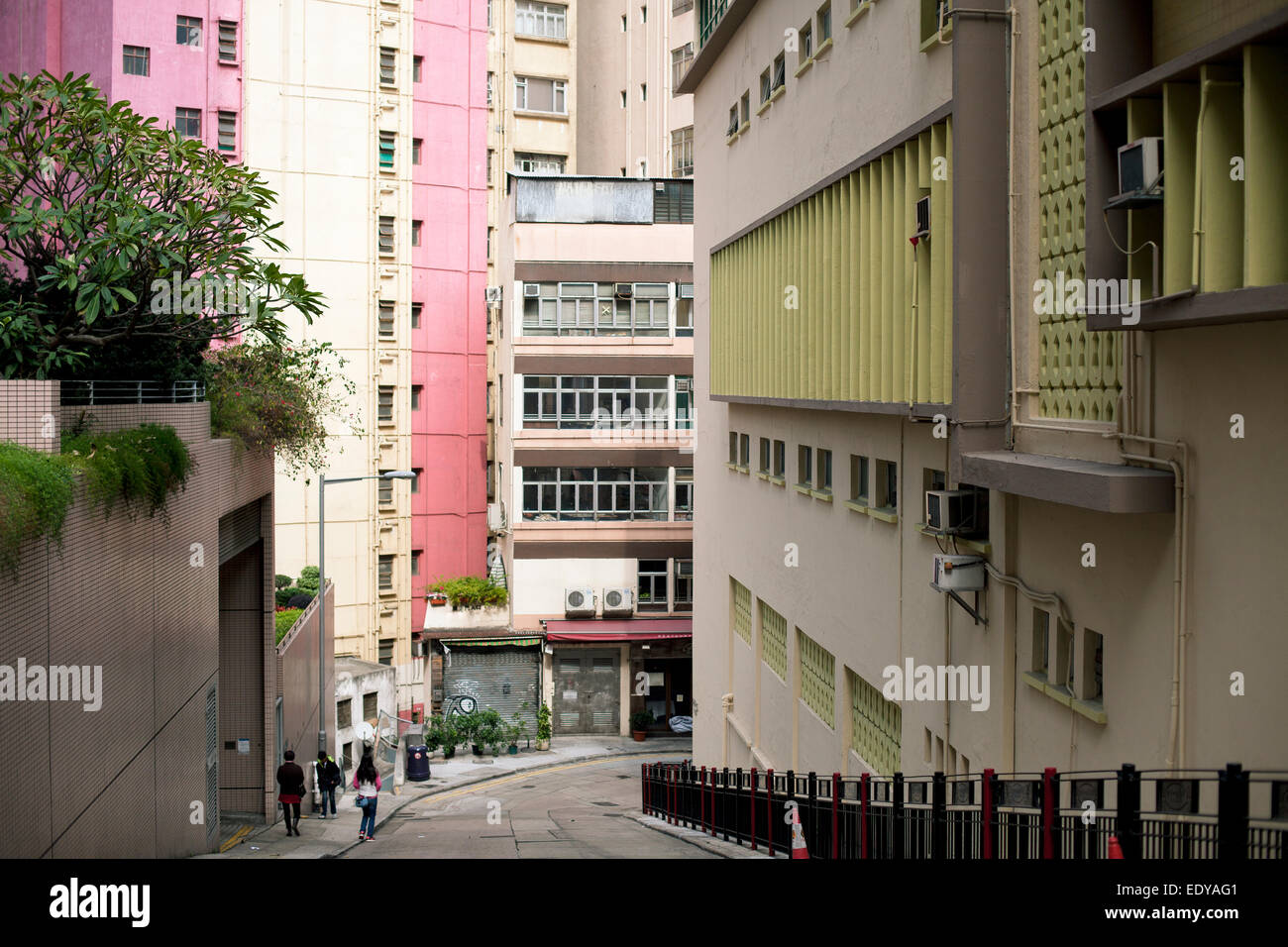 Hong Kong street scene Stock Photo - Alamy