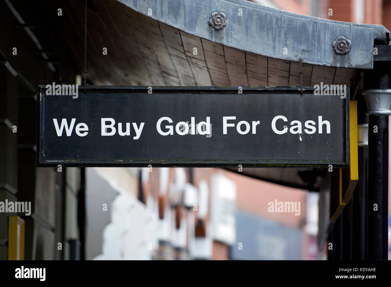 Shop sign in the Jewellery Quarter, Birmingham, UK Stock Photo Alamy