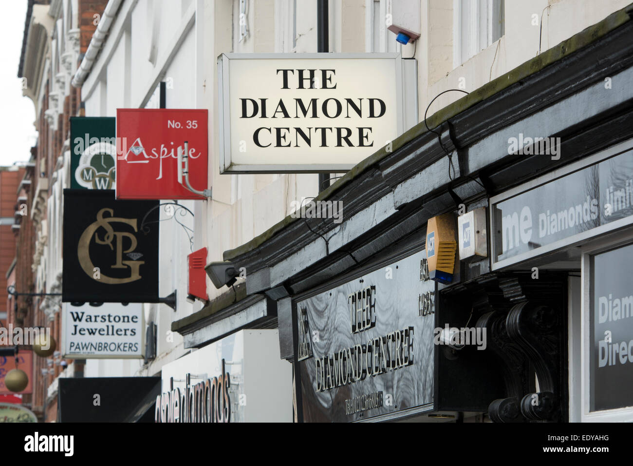 Shops in the Jewellery Quarter, Birmingham, UK Stock Photo Alamy
