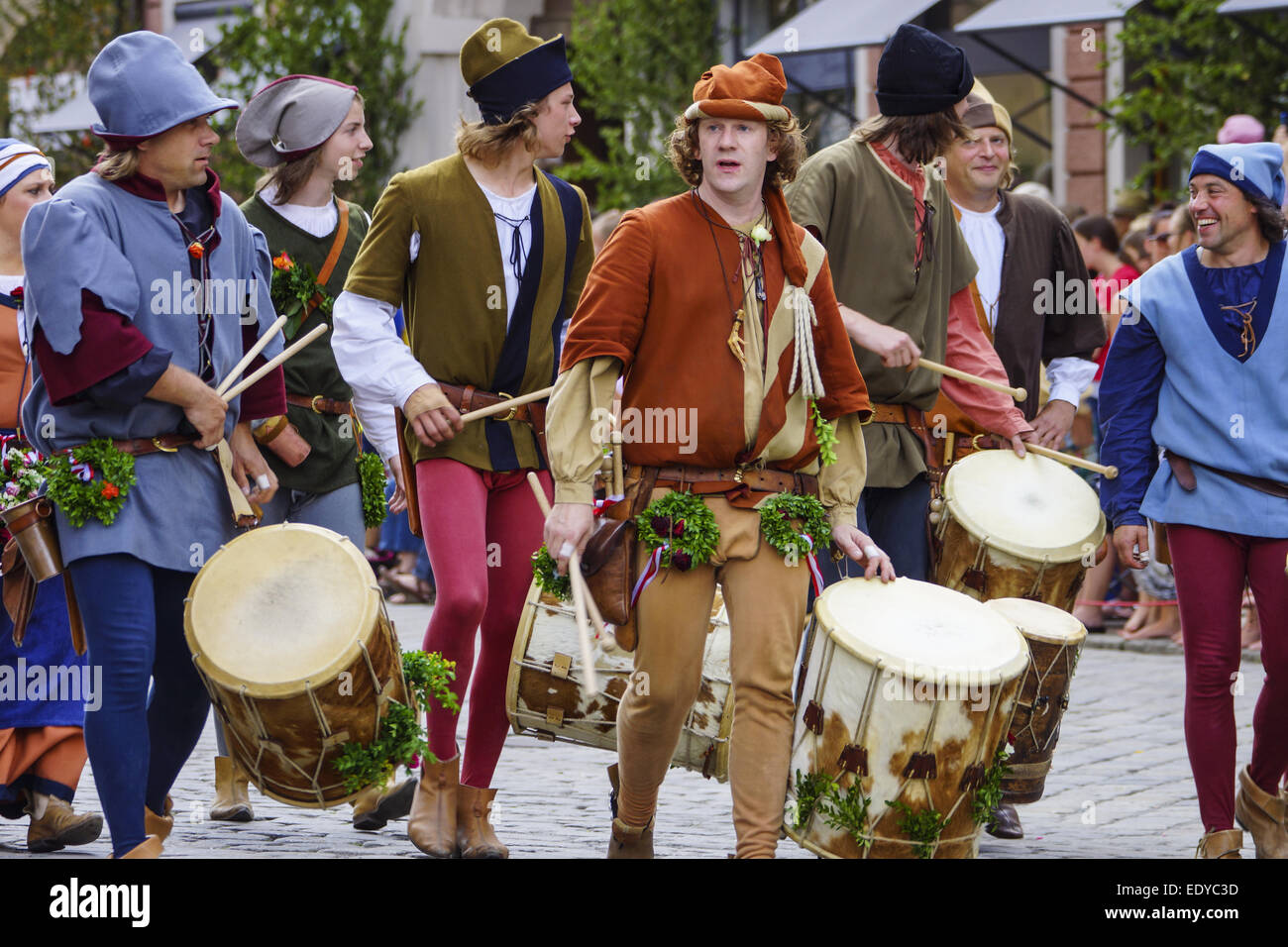 Mittelalterliche Spiele während der Landshuter Hochzeit in Landshut