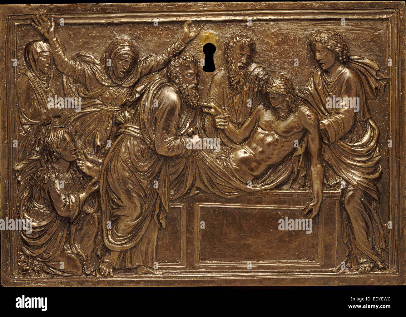 Andrea Briosco, called Riccio, The Entombment, Italian, 1470 - 1532, bronze Stock Photo