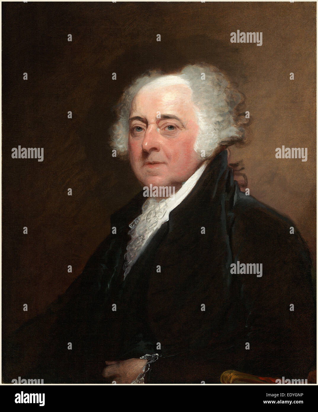 Gilbert Stuart, John Adams, American, 1755-1828, c. 1800-1815, oil on canvas Stock Photo