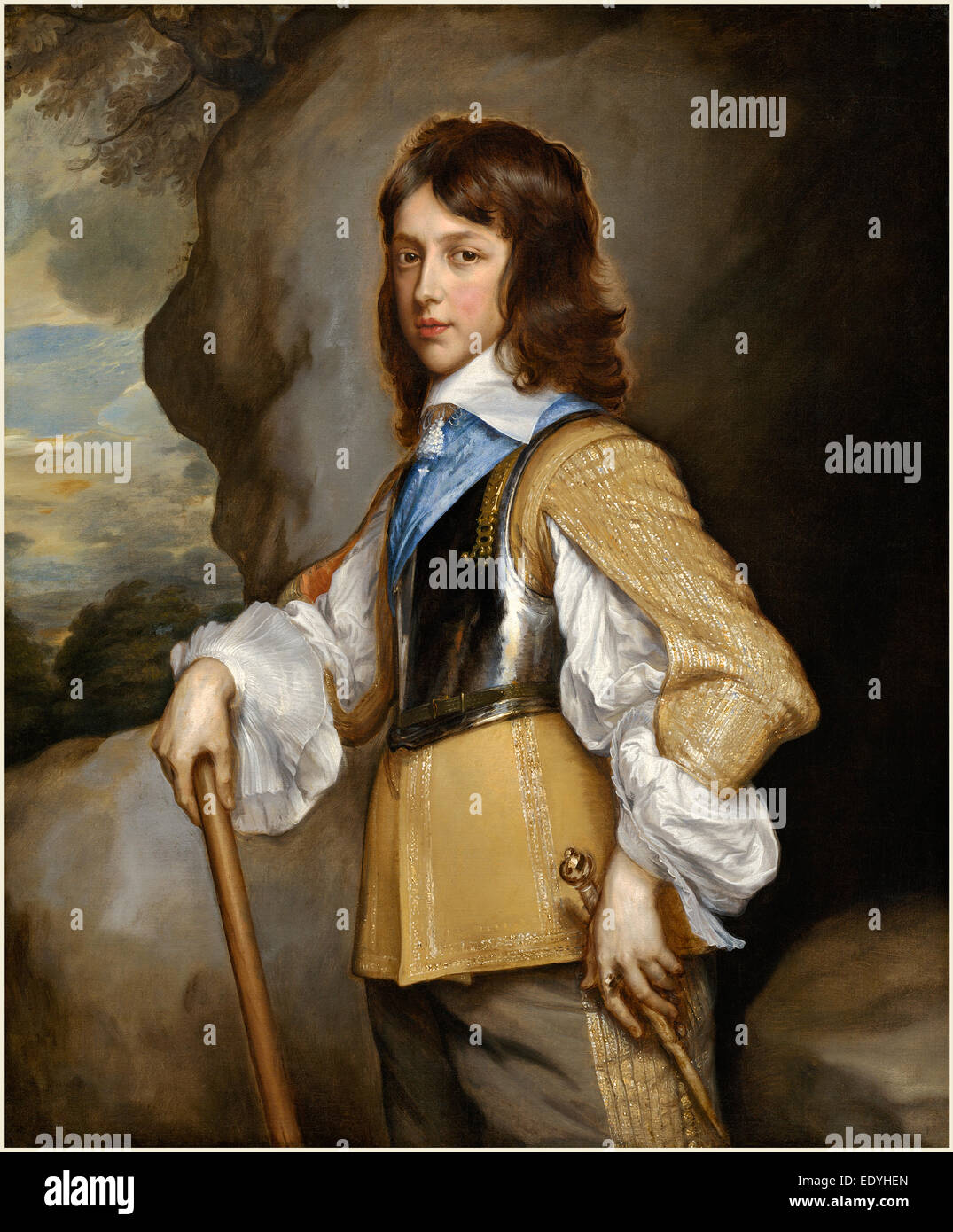 Adriaen Hanneman, Dutch (c. 1603-1604-1671), Henry, Duke of Gloucester, c. 1653, oil on canvas Stock Photo