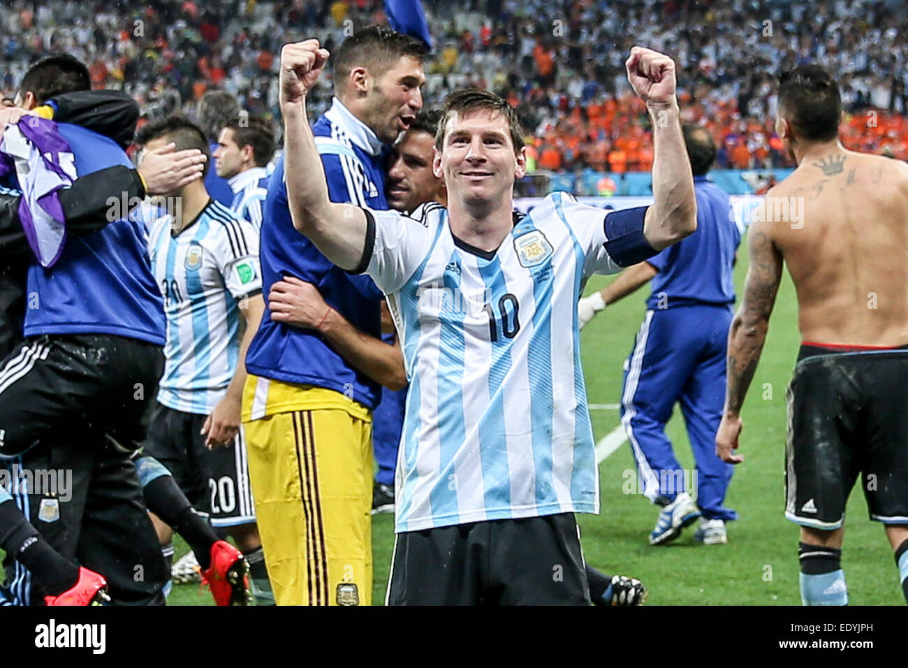 Messi netherlands world cup sao paulo hi-res stock photography and ...