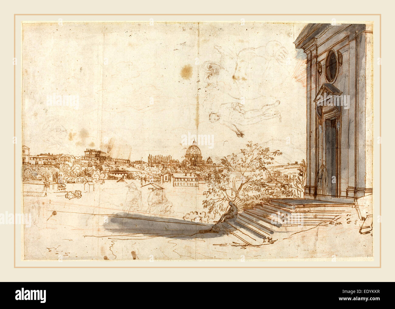 Gaspar van Wittel, Dutch (1652-1653-1736), A View of Rome from Santa ...