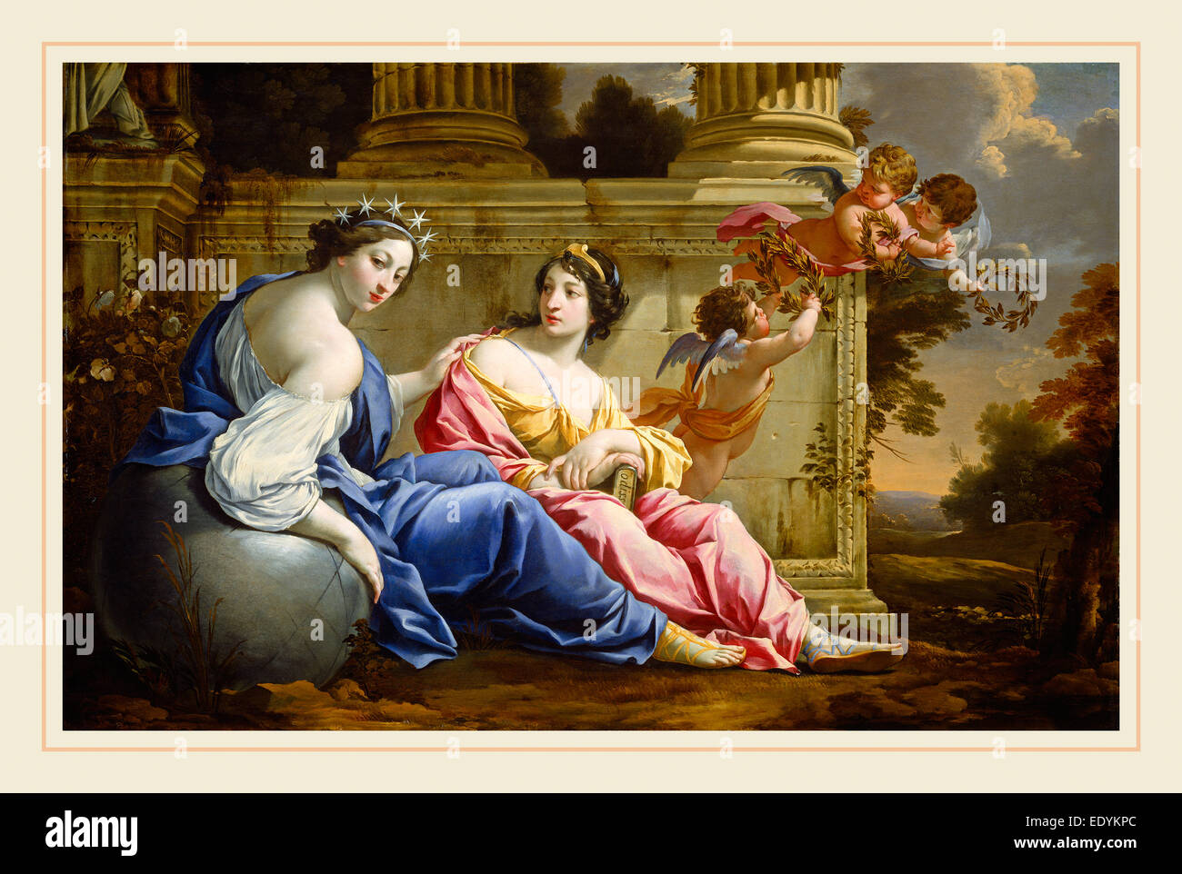 Simon Vouet and Studio, French (1590-1649), The Muses Urania and ...