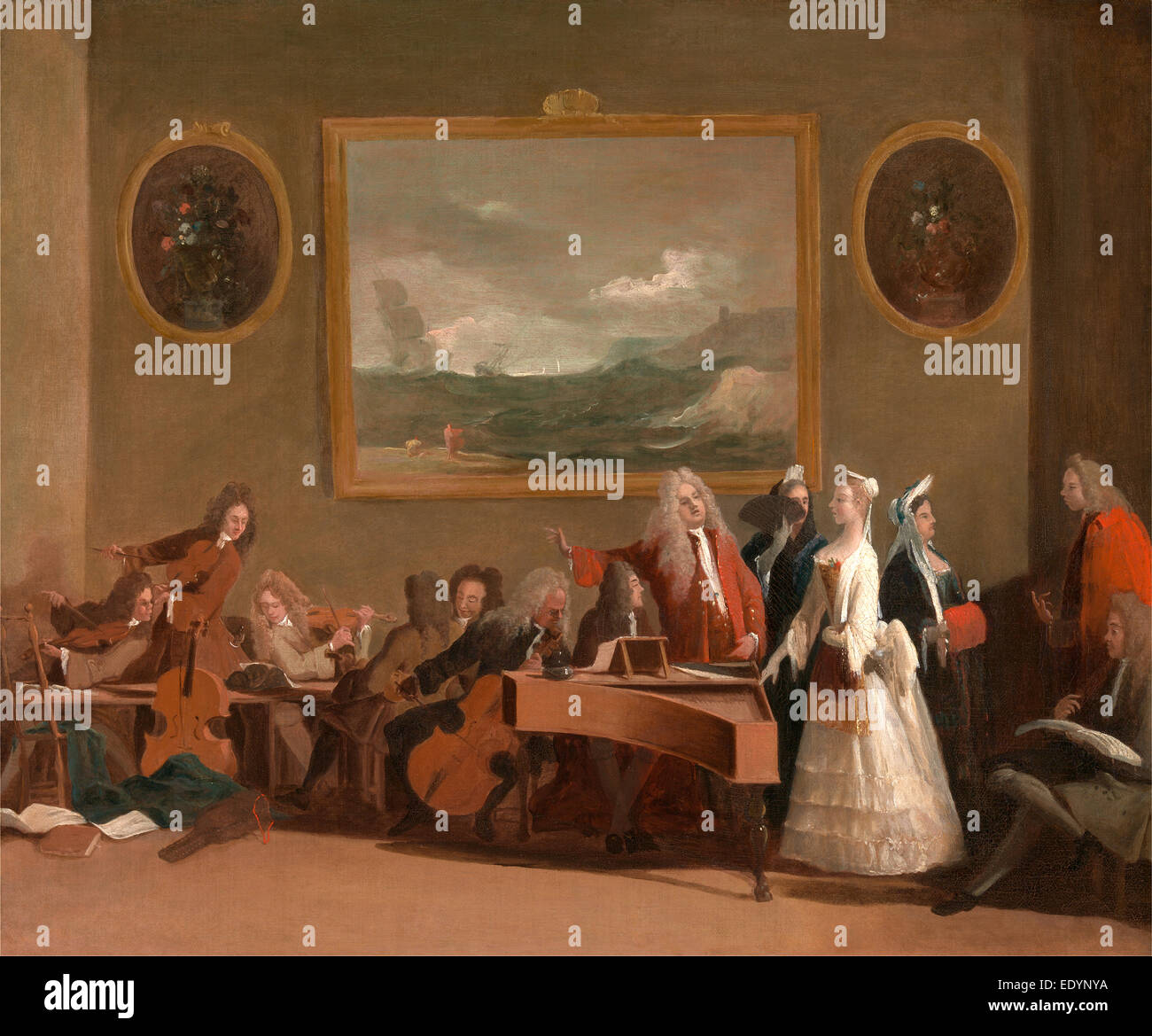 Italian Renaissance Opera Rehearsal of an opera, Marco Ricci, 1676-1729, Italian Stock Photo - Alamy