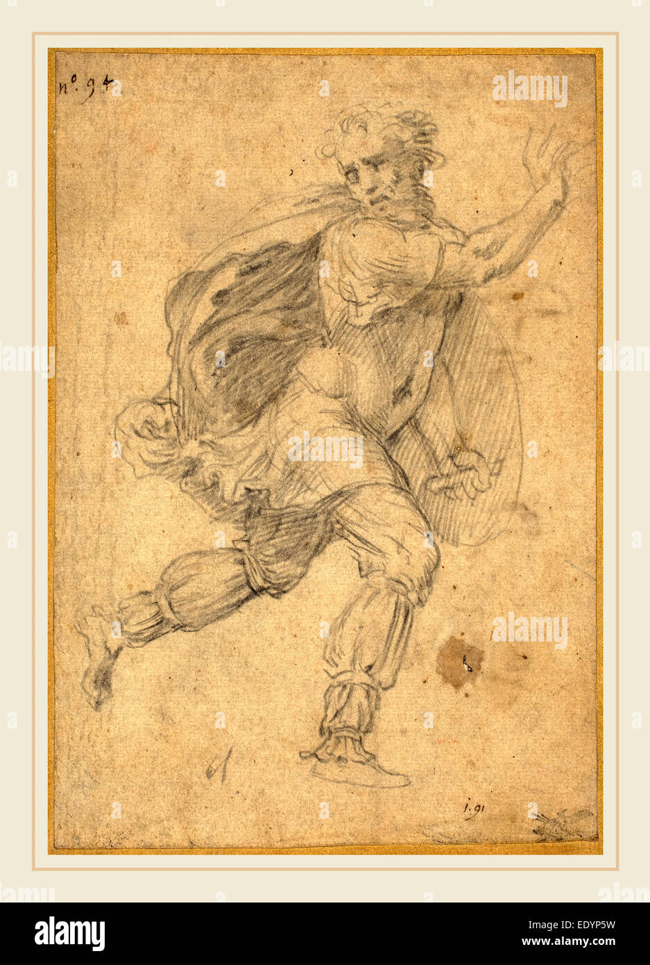 Polidoro da Caravaggio, Italian (c. 1499probably 1543), Fleeing