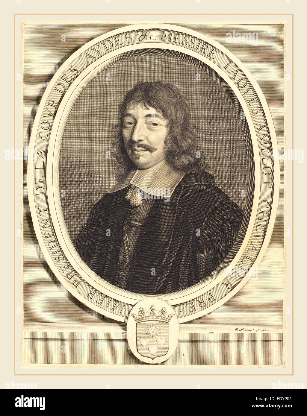 Robert Nanteuil, French (1623-1678), Jacques Amelot, 1655, engraving ...