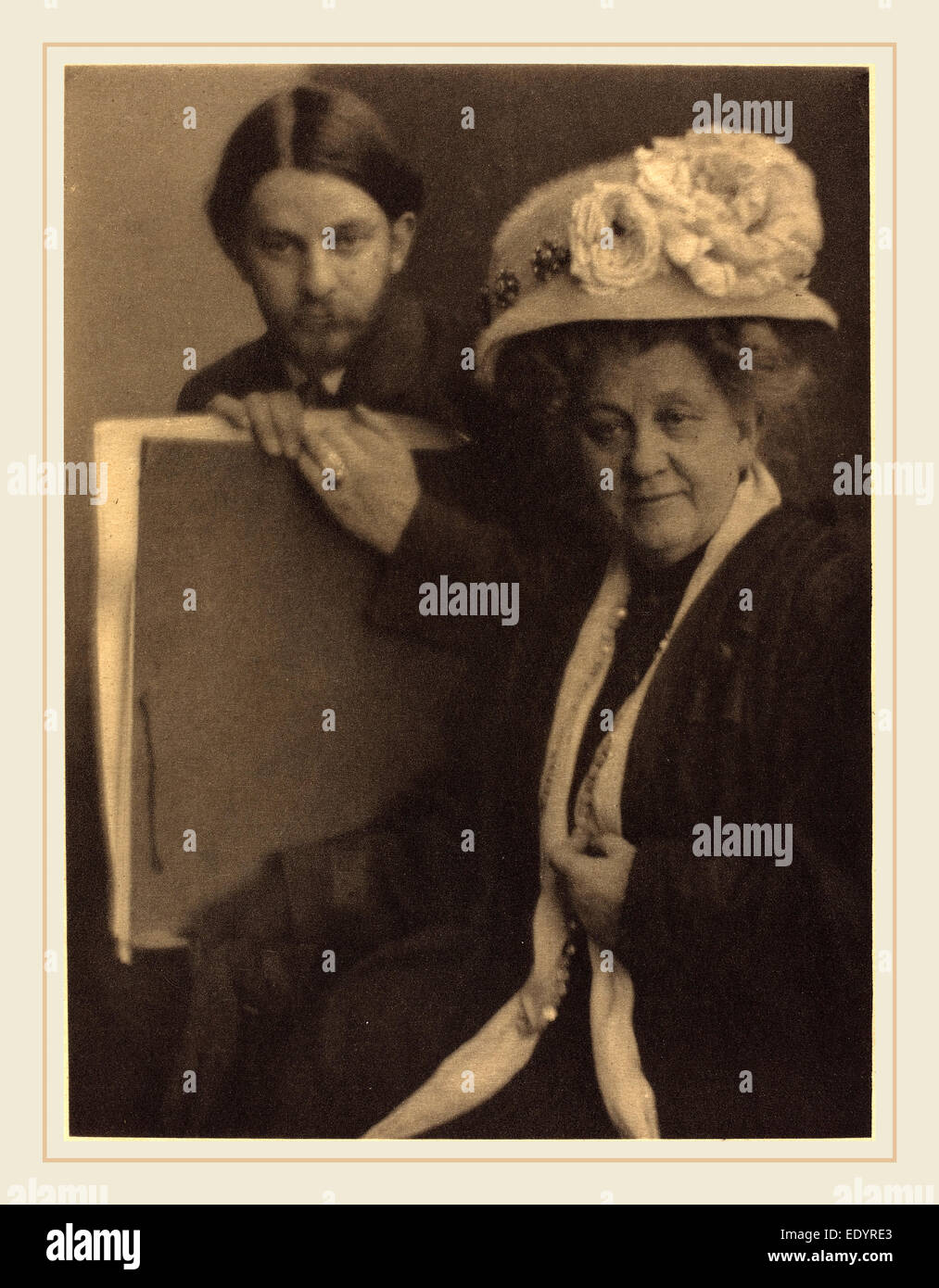 Clarence H. White, Alvin Langdon Coburn and His Mother, American, 1871-