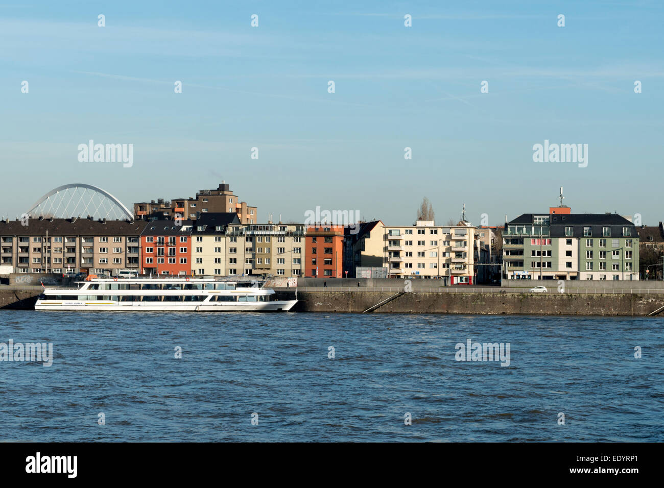 Rederij Eureka cruise liner, Deutzer Werft, river Rhine, Cologne, Germany. Stock Photo