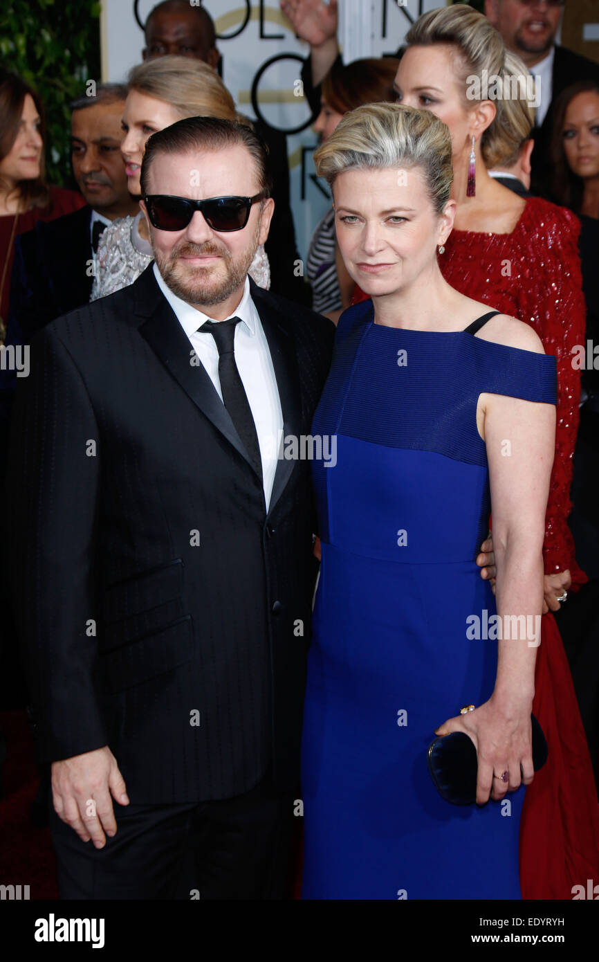 Ricky gervais wife jane fallon hi-res stock photography and images - Alamy