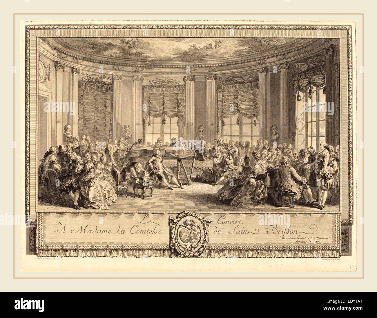 AntoineJean Duclos after Augustin de SaintAubin, French (17421795