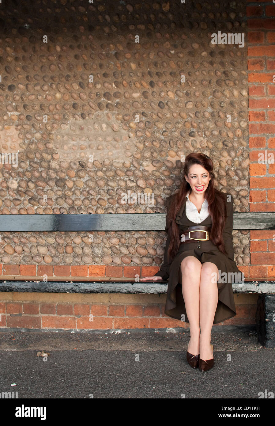 1950s vintage dress acting. credit: LEE RAMSDEN / ALAMY Stock Photo