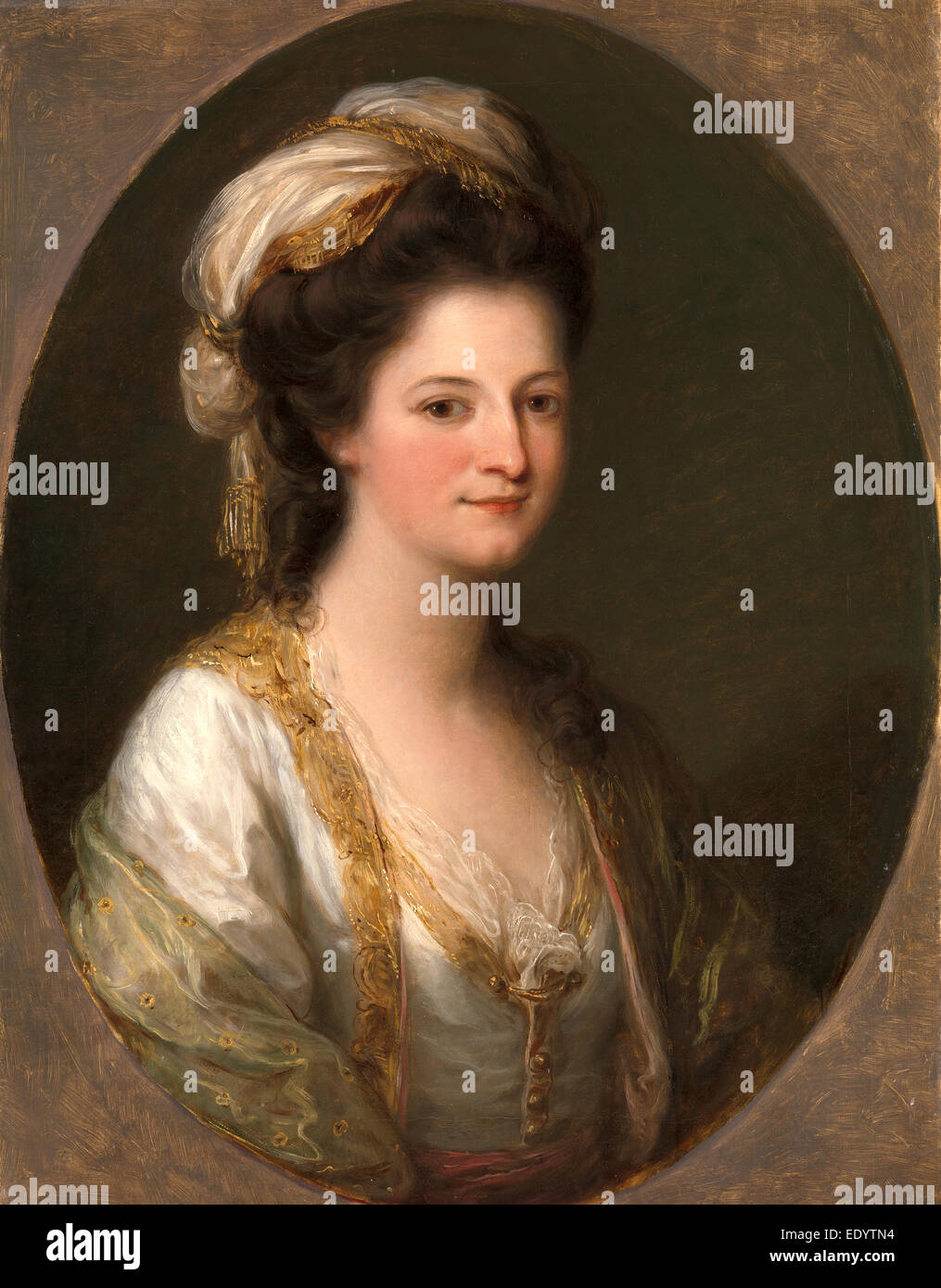 Portrait of a woman, traditionally identified as Lady Hervey, Angelica Kauffmann, 1741-1807, Swiss Stock Photo