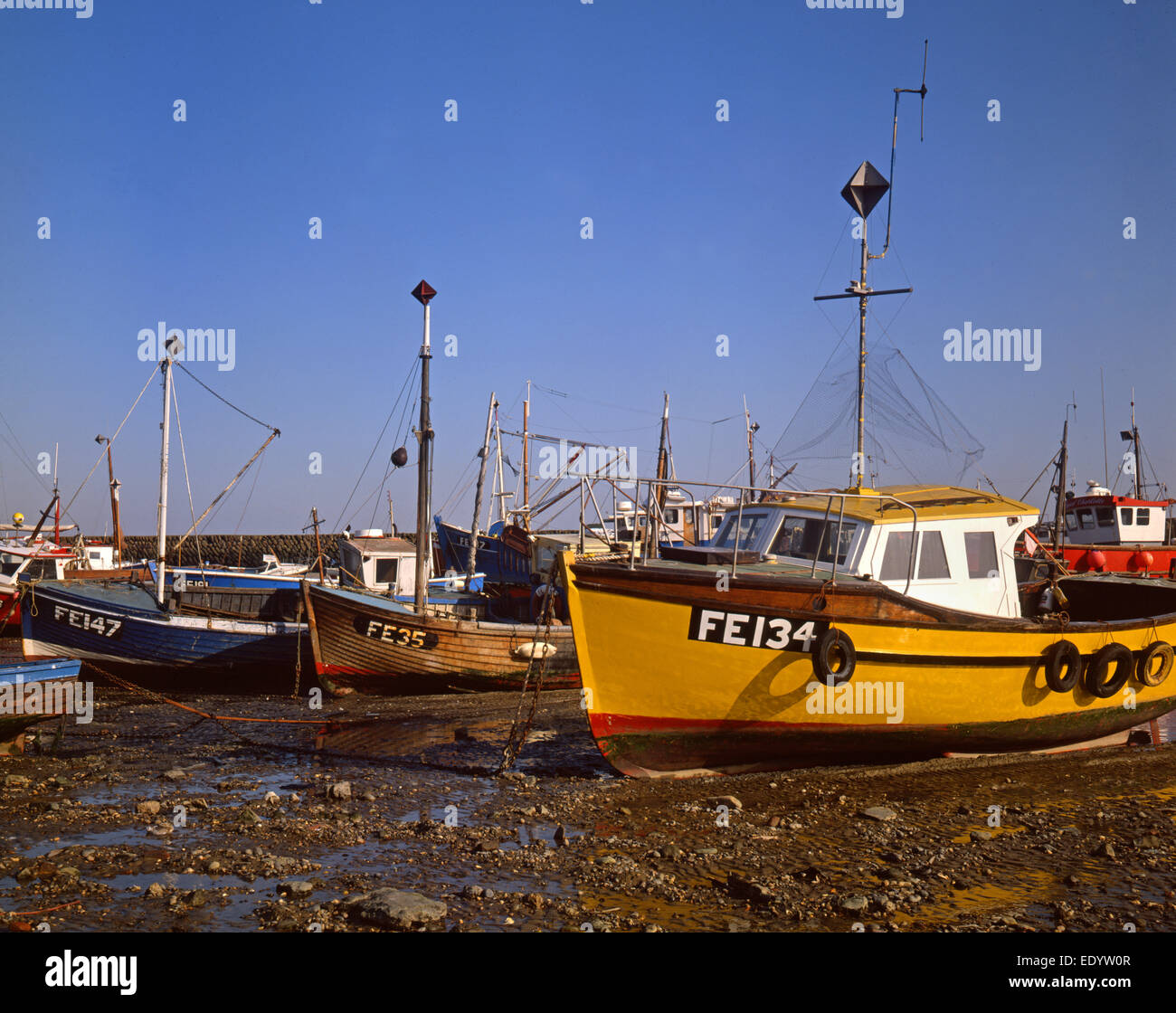 Folkestone harbour fishing boats hi-res stock photography and images ...